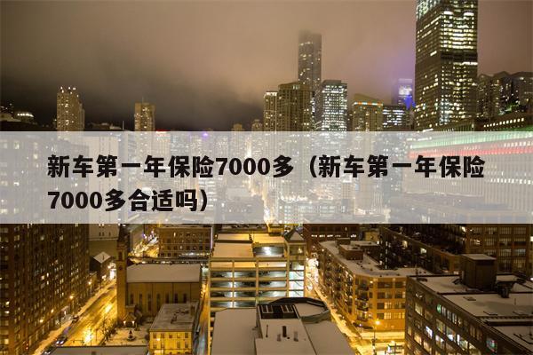 新车第一年保险7000多（新车第一年保险7000多合适吗）