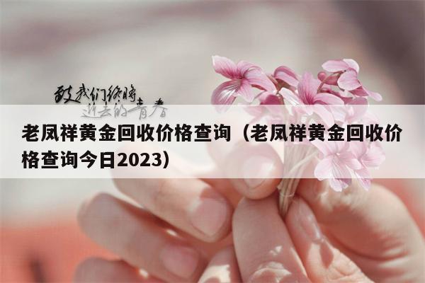 老凤祥黄金回收价格查询（老凤祥黄金回收价格查询今日2023）