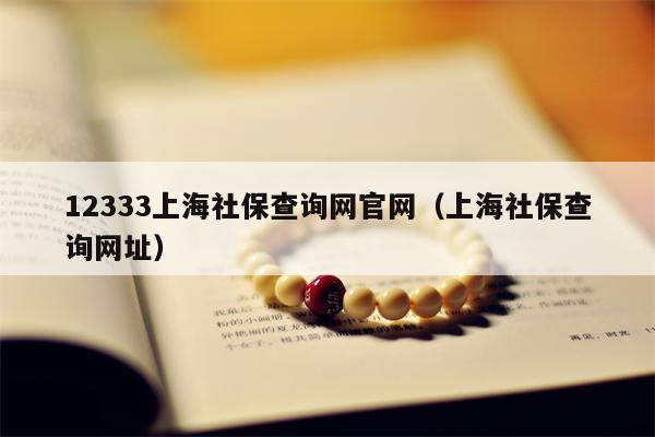 12333上海社保查询网官网（上海社保查询网址）