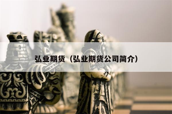 弘业期货（弘业期货公司简介）