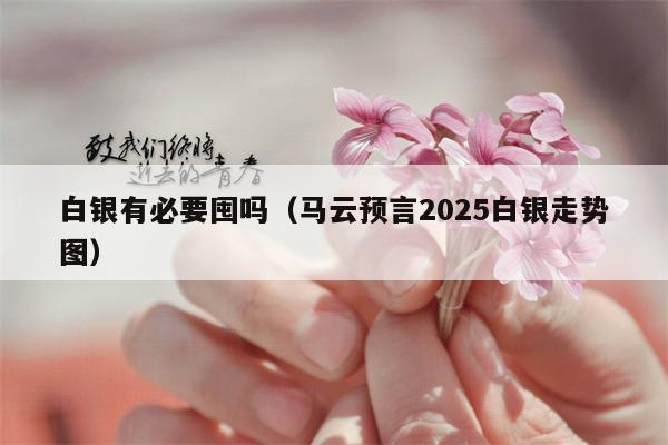 白银有必要囤吗（马云预言2025白银走势图）