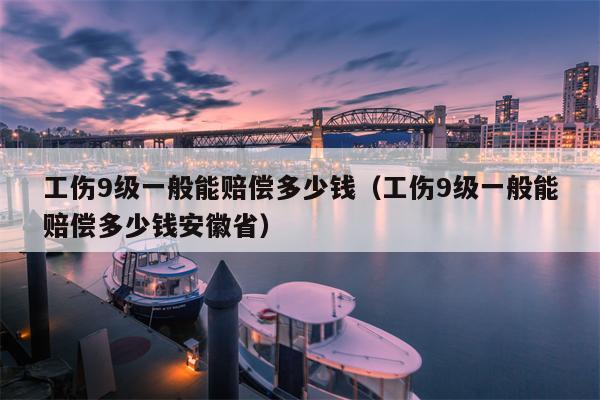 工伤9级一般能赔偿多少钱（工伤9级一般能赔偿多少钱安徽省）