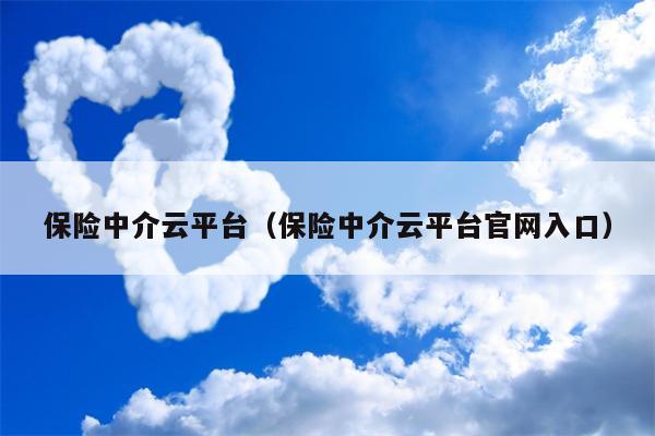 保险中介云平台（保险中介云平台官网入口）