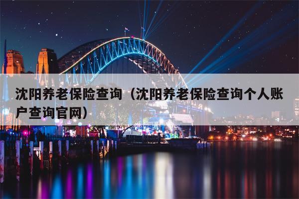 沈阳养老保险查询（沈阳养老保险查询个人账户查询官网）