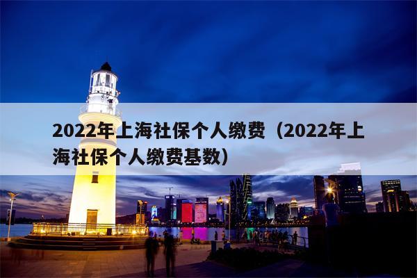 2022年上海社保个人缴费（2022年上海社保个人缴费基数）