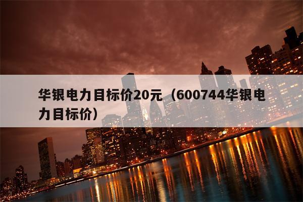 华银电力目标价20元（600744华银电力目标价）