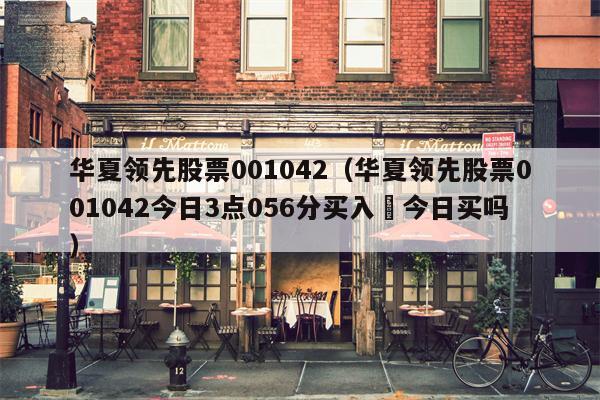 华夏领先股票001042（华夏领先股票001042今日3点056分买入祘今日买吗）