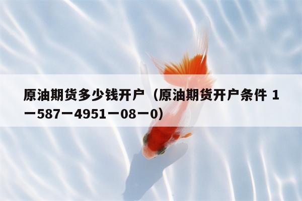 原油期货多少钱开户（原油期货开户条件 1一587一4951一08一0）