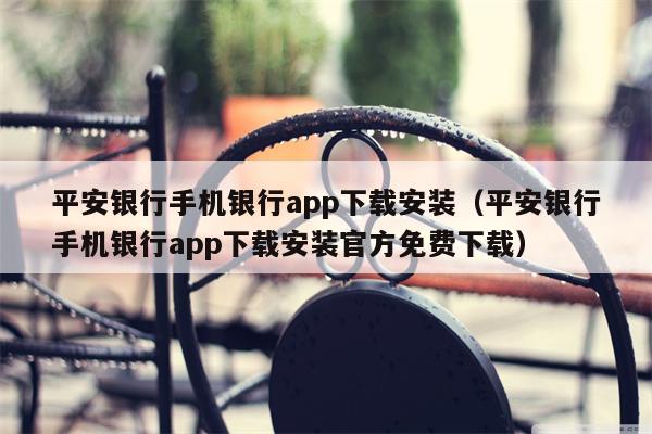 平安银行手机银行app下载安装（平安银行手机银行app下载安装官方免费下载）