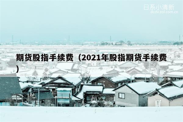 期货股指手续费（2021年股指期货手续费）