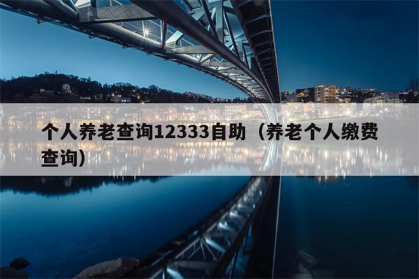 个人养老查询12333自助（养老个人缴费查询）