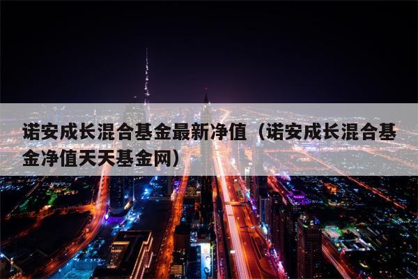 诺安成长混合基金最新净值（诺安成长混合基金净值天天基金网）