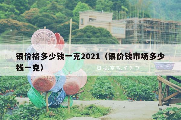 银价格多少钱一克2021（银价钱市场多少钱一克）