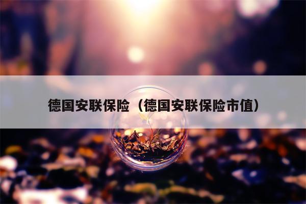 德国安联保险（德国安联保险市值）