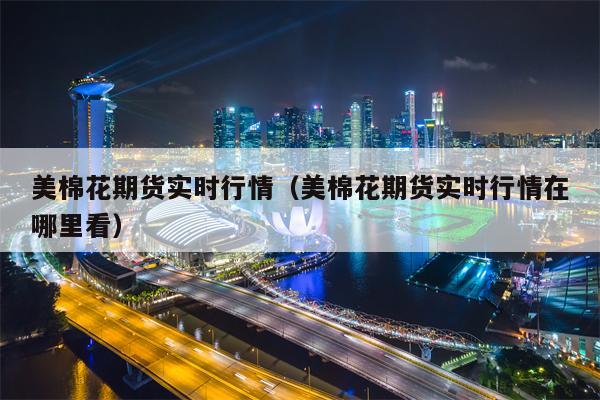 美棉花期货实时行情（美棉花期货实时行情在哪里看）
