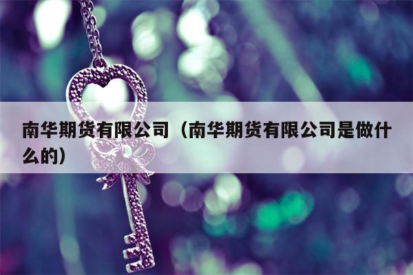 南华期货有限公司（南华期货有限公司是做什么的）
